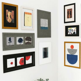 GALLERY　紙製フレーム　写真　ポストカード　スクエア写真　額装　取り換え簡単　子供の絵