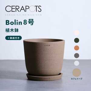 植木鉢 鉢 陶器鉢 セラポッツ 5号 8号 CERAPOTS 軽い 素焼き 鉢皿付き おしゃれ プランター 軽い インテリア 北欧 cerapots 鉢皿 付き 植物 観葉植物 ブラック テラコッタ トープ セピアブラウン コ