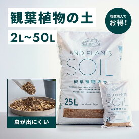 ＼レビュー特典あり／観葉植物の土 AND PLANTS SOIL 2L 25L 6号 ? 10号 観葉植物 多肉植物 用 土 観葉土 初心者おすすめ 虫 わきにくい 室内用 室外用 小粒 少量 大容量 排水 抗菌 清潔 培養土 軽石 植え替え 鉢植え 植木鉢 鉢 プランター 肥料 ガーデニング 送料無料