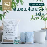 観葉植物 植え替え セット Lサイズ 10号 植木鉢 ホワイトグレー ECOPOTS 観葉土 25L 鉢底石 4L 鉢底網 軽…