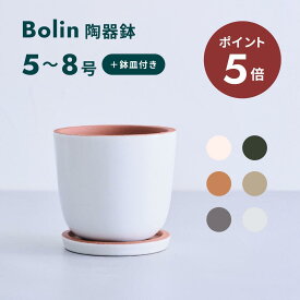 ＼24日10時迄P5倍／植木鉢 鉢 陶器鉢 セラポッツ 5号 8号 CERAPOTS 軽い 素焼き 鉢皿付き おしゃれ プランター 軽い インテリア 北欧 cerapots 鉢皿 付き 植物 観葉植物 ブラック テラコッタ トープ セピアブラウン コーラルホワイト パールホワイト