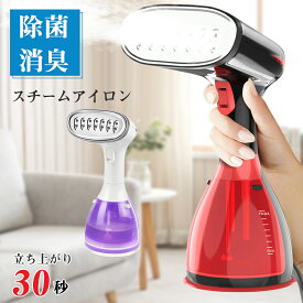 ★★スチームアイロン ハンディスチーマー ハンディスチームアイロン アイロン ハンディースチーマー ハンガーにかけたまま スチーマー シワ伸ばし 1100W ハンディスチーム 15分連続使用 280ml大容量 脱臭