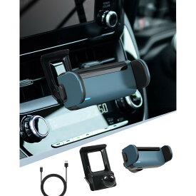カローラクロス 新型カローラ 用 スマホスタンド 電動型 カローラクロス スマホホルダー カローラ アクセサリー 自動開閉 エアコン吹き出し口 360度回転 片手操作 安定 騒音なし スマートロック 多機種対応