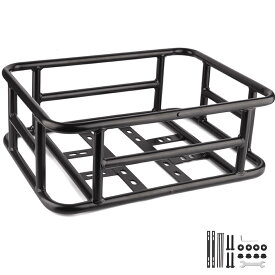 自転車後ろカゴ リアカゴ 自転車リアバスケット 大きい 自転車カゴ うしろ アクセサリー付き