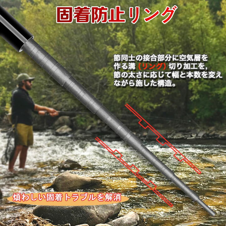 楽天市場】渓流竿 ロッド 釣り竿 カーボンロッド 仕舞寸法72cm 超軽量 