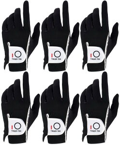 ゴルフグローブ メンズ 6枚セット スエード調合成皮革 繊維布 メッシュ素材 ソフト 通気 速乾 耐摩擦性 丸洗い可能 マジックテープ 多機能 全天候型 破れにくい ゴルフ手袋