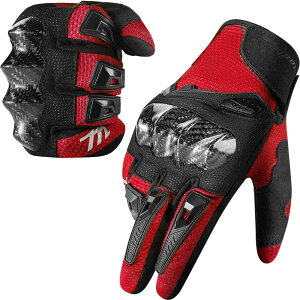 バイク グローブ 春夏用 バイク手袋 メッシュ 通気吸汗 薄手 超軽量 スマホ対応 オートバイ手袋 スポーツ アウトドア 耐衝撃 炭素繊維 ナックル保護