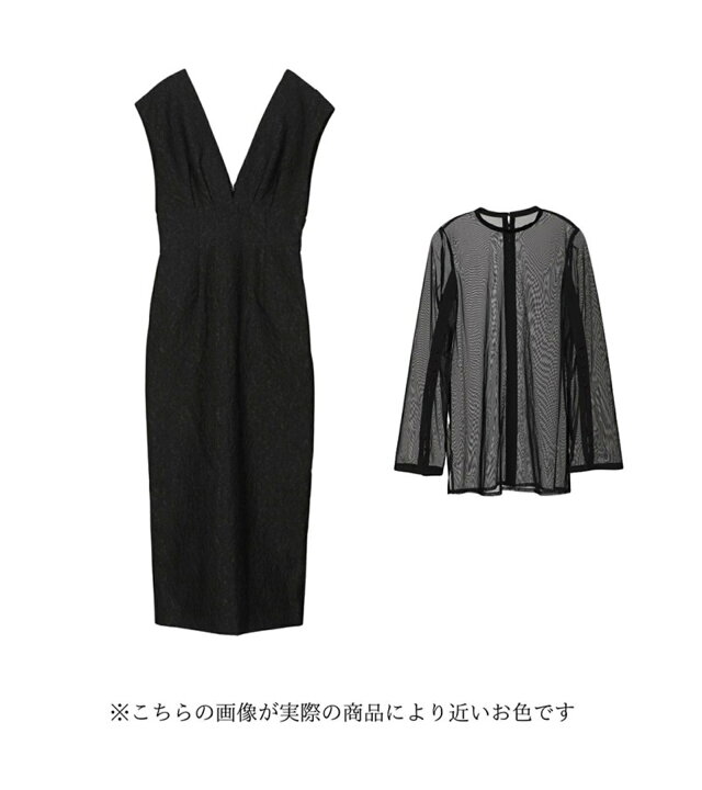 楽天市場】【公式】 ANDRESD アンドレスド 【 V line jacquard dress  
