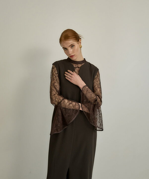 楽天市場】【公式】 ANDRESD アンドレスド 【 bell sleeve slit dress  