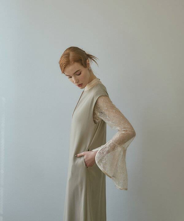 楽天市場】【公式】 ANDRESD アンドレスド 【 bell sleeve slit dress  