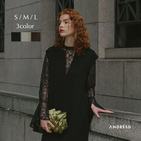 【公式】 ANDRESD アンドレスド 【 bell sleeve slit dress 】 結婚式 ドレス フォーマル 50代 着痩せ パーティードレス 即日発送 結婚式 ワンピース 袖あり 40代 30代 20代 体型カバー レディース お呼ばれ お呼ばれドレス おしゃれ 親族 お宮参り 妊婦 発表会 演奏会