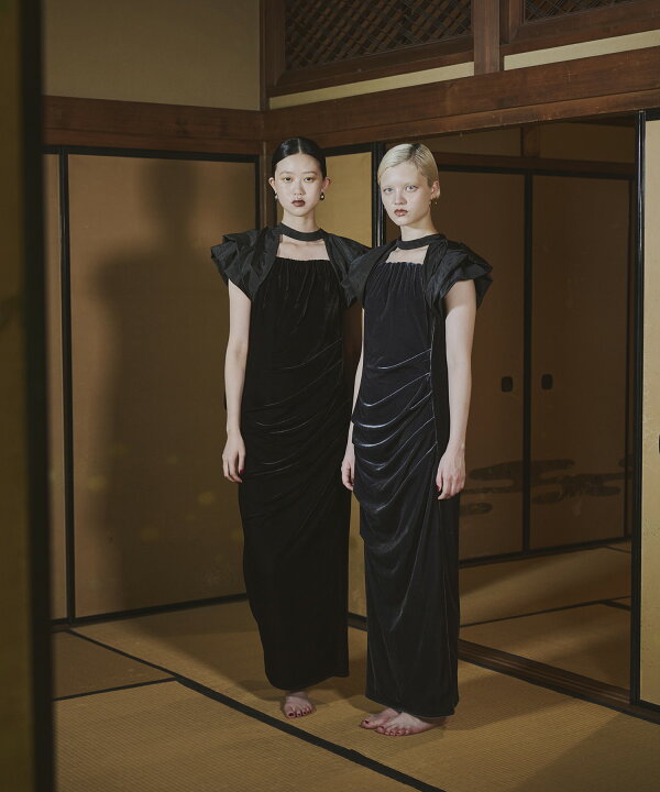 楽天市場】【公式】 ANDRESD アンドレスド 【 drape velour dress 