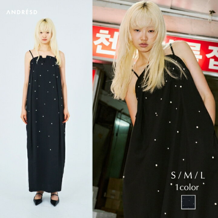 楽天市場】【公式】 ANDRESD アンドレスド 【 oval form pearl dress 