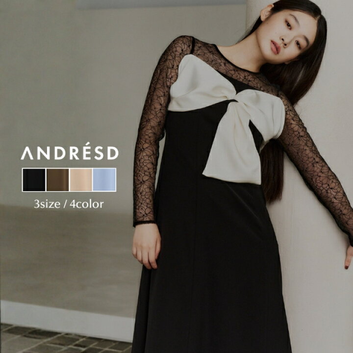 楽天市場】【公式】 ANDRESD アンドレスド 【 big ribbon dress 】結婚 