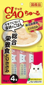 いなば　CIAO　ちゅ〜る　総合栄養食　とりささみ　4本入り（14gx4本）　SC-148