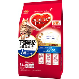 日本ペット　ビューティープロ　キャット　下部尿路の健康維持　1歳から　フィッシュ味　1.4kg