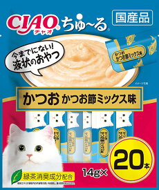 いなば　CIAOちゅ～る　かつお　かつお節ミックス味　20本入り（14gx20本）　SC-130