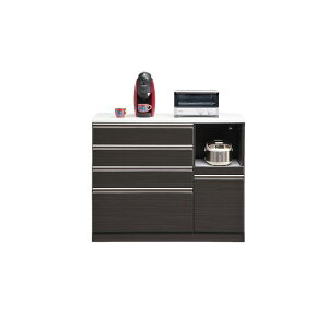 【全商品に使える最大12%offクーポン!!】 キッチン収納 120cm幅 食器棚 完成品 キッチンカウンター 幅120 白 ホワイト ブラック おしゃれ 引き出し 120 ロータイプ キッチンボード 一人暮らし 天