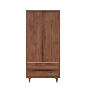 【全商品に使える11%offクーポン!!】 ワードローブ 服吊り 完成品 木製収納収納 収納 シンプル 木製 幅80cm おしゃれ 80cm幅 木目 脚付き 引き出収納 引出し箱組 スライドレール タンス 箪笥 洋服