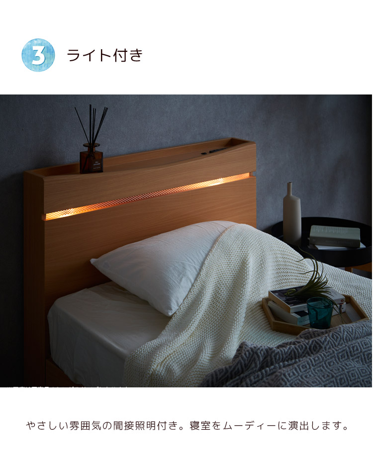 楽天市場】【全商品ポイント10倍!】 ベッド セミダブルベッド ベッド