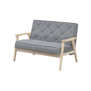 【全商品に使える最大12%offクーポン!!】 ソファー 2人掛けソファ 木製フレーム 天然木 ナチュラル ファブリック 布製 コンパクト 北欧 かわいい おしゃれ カフェ風 二人掛けソファー 2人用 シ