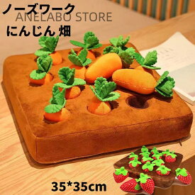 【50円クーポン配布中!】 ペットおもちゃ ノーズワーク 犬 畑 にんじん 人参 犬のおもちゃ 知育玩具 犬 おもちゃ ペット 遊び場所 ぬい