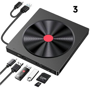 OtDVDhCu DVDhCu Ot USB3.0 Type-C Windows11 dvdhCu CD/DVD vC[ dvd cd hCu  ǂݍ ^捞ݑΉ whCu p\R Windows/Mac/XP Vista Ή 4USB3.0