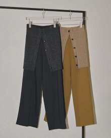 即出荷OK!! TODAYFUL トゥデイフル LIFE's ライフズ Knit Layered Trousers 12320713 吉田怜香ディレクションブランド LIFE'S 通販 2023 Pre Fall　ボトムス　パンツ