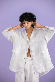 KiiRA キーラ Linen uneven dyeing jacket KiiRA 2023 Speing/Summer collection ki-4205