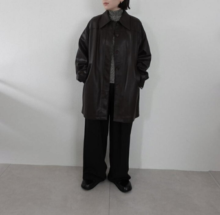 楽天市場】anuke アンヌーク 62420103 Ecoleather Over Jacket 