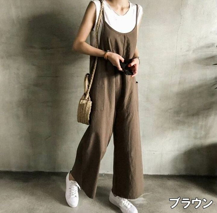 楽天市場】オールインワン レディース サロペット オーバーオール 