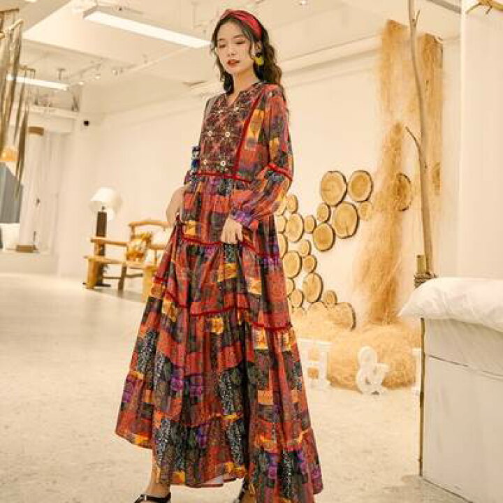 楽天市場】ワンピース レディース 送料無料 個性的 長袖 スキッパー  