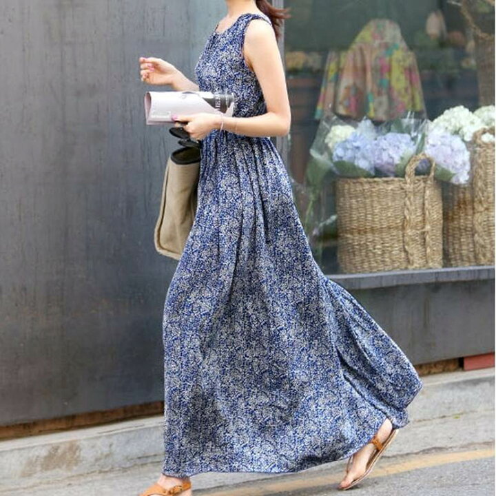 楽天市場】小花柄ワンピース ワンピース レディース 春 夏  