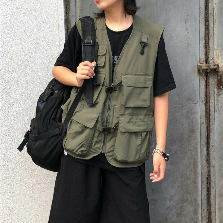 楽天市場】ミリタリーベスト トップス レディース ベスト ジャケット 