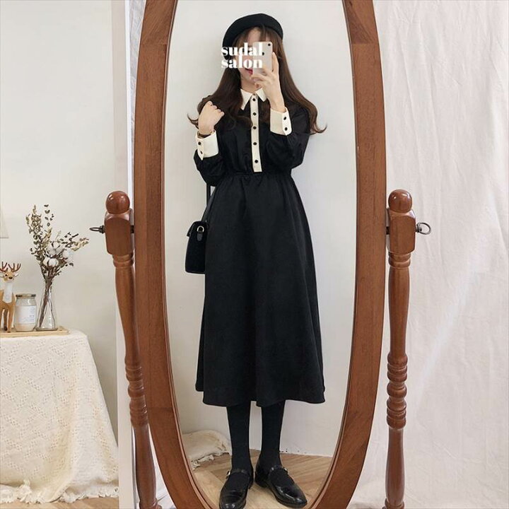 楽天市場】ワンピース ロング バイカラー レディース 送料無料 個性的 