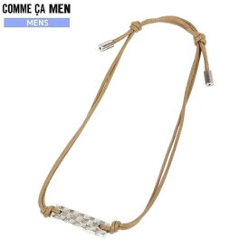 SALE72%OFF【COMME CA MEN】コムサメン 日本製 ボトル付き 市松柄モチーフブレスレット キャメル『19/9/4』250919 23.10sage