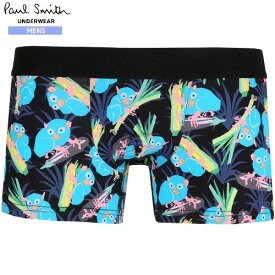 ポールスミス ボクサーパンツ Paul Smith POP メンズ ブランド ギフト プレゼント メガネザル プリント ローライズ LOWRISE BOXER 黒 23/7/4 270723【ネコポスで送料無料】