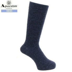 アクアスキュータム 靴下 Aquascutum メンズ ブランド ギフト プレゼント 日本製 ふんわりやわらか ソックス 紺 23/12/5 281223【ネコポスで送料無料】