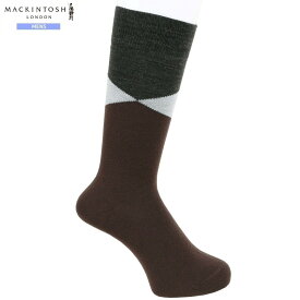 マッキントッシュ 靴下 MACKINTOSH LONDON メンズ ブランド ギフト プレゼント 日本製 カジュアル ソックス 茶 24/9/1 060924【ネコポスで送料無料】