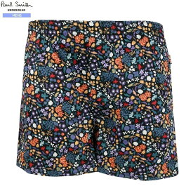 新古品 ポールスミス トランクス パンツ Paul Smith メンズ ブランド ギフト プレゼント "フラワー" プリント TRUNKS 黒 24/11/5 281124【ネコポスで送料無料】