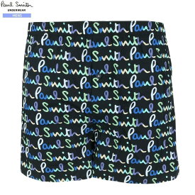 新古品 ポールスミス トランクス パンツ Paul Smith メンズ ブランド ギフト プレゼント "Paul Smith Logo" プリント TRUNKS 黒 24/11/5 281124【ネコポスで送料無料】