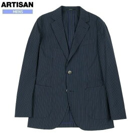 訳あり特価 アルチザン・メン ジャケット ARTISAN MEN 83%OFF メンズ ブランド ウールトロピカル パッカブル 2B 紺 23/9/4 210923