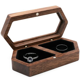 ジュエリーボックス 木製 リングケース 指輪 可愛い 収納 コンパクト アクセサリーボックス 小物入れ 小さい おしゃれ プレゼント プチプラ