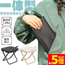 ★スーパーセール！ポイント5倍★折りたたみ椅子 チェア 2色選べる アウトドア コンパクト ポータブル 折り畳み 持ち運び いす スツール イベント ライブ 軽量 イス 折りたたみいす 折りたたみイス 黒 ブラック ベージュ 小さい ミニ
