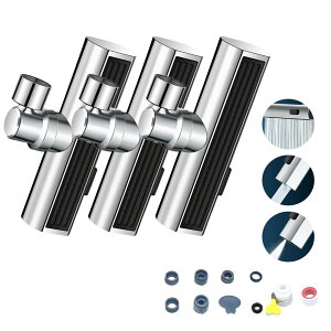 キッチンシャワーヘッド 3種切り替え 蛇口シャワー 蛇口に取り付けるだけ 簡単取り付け 節水 ノズル 首振り 3モード 台所 360度回転 切り替え 流し 水道 水栓 360° 冷温 ペットシャンプー キッ