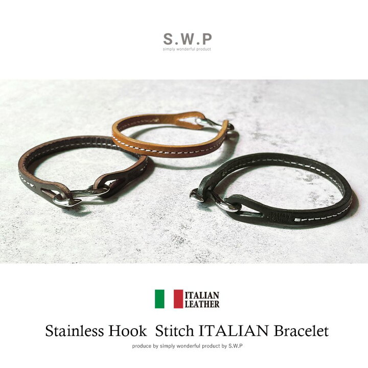 楽天市場 レザーブレスレット S字フック 革 ステンレス レザー メンズ レディース ペア お揃い おしゃれ かわいい ギフト プレゼント Springs スプリングス