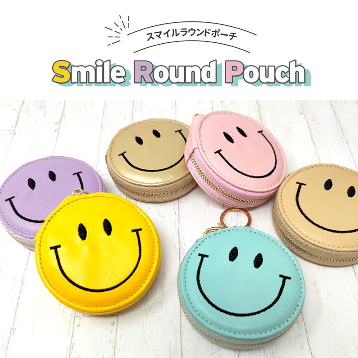 楽天市場 1000円ポッキリ 送料無料 スマイル バッグチャーム ニコちゃん キーホルダー チャーム 刺繍 キーケース 小銭入れ 小物入れ エコバッグ入れ デイリー カジュアル トレンド ブランド Springs スプリングス