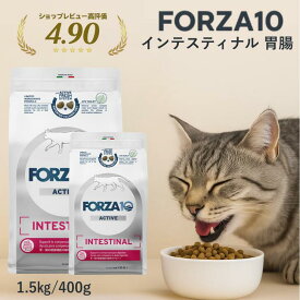 ＼最大12％OFFクーポン／ forza10 猫 FORZA10 アクティブライン インテスティナル Active Line 250g 1.5kg 4kg 10kg フォルツァディエチ ドライフード イタリア産 小粒 胃腸 涙やけ 皮膚炎 外耳道炎 痒み 脱毛 下痢 軟便 嘔吐 胃腸炎 低脂肪 最強配送