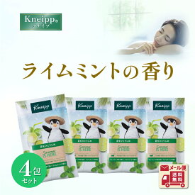 只今アフターSALE開催中★ クナイプ バスソルト メール便 入浴剤 4回分 ライムミント 香り ギフト kneipp プレゼント トライアル 使い切り 袋 分包 個包装 天然岩塩 エッセンシャルオイル お風呂