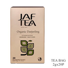 JAF TEA ジャフティー オーガニック ダージリン ティーバッグ 2g×20TB 紅茶